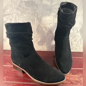 Lucca Lane Black Suede Boots Size 9 NWT